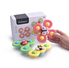 Suction Cup Spinner Toy: Animal Fidget Spinner (Bee, Butterfly, Ladybug) - WonderKiddos